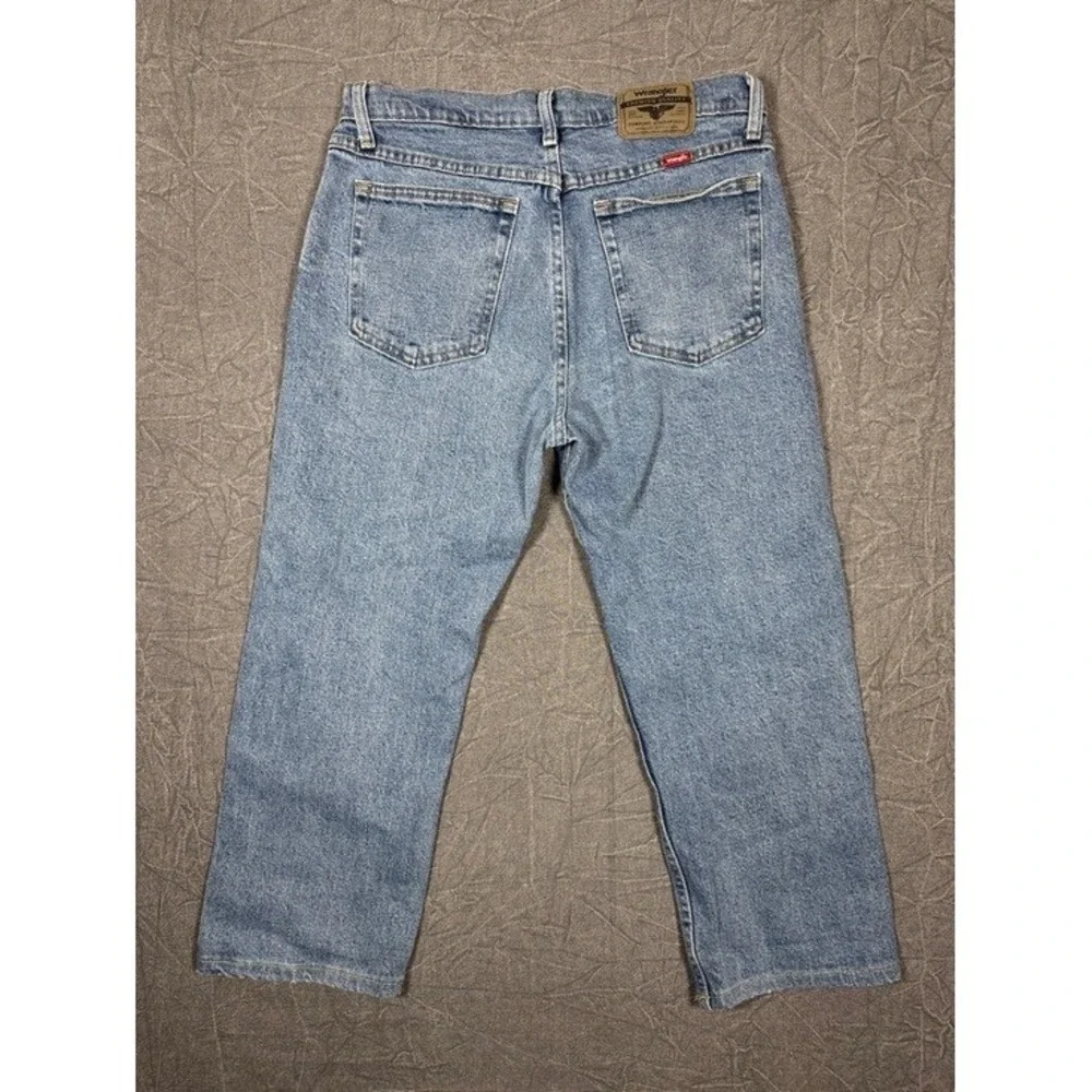 Wrangler Premium Quality Mens Light Wash Straight Leg Denim Jeans‎ 30x27